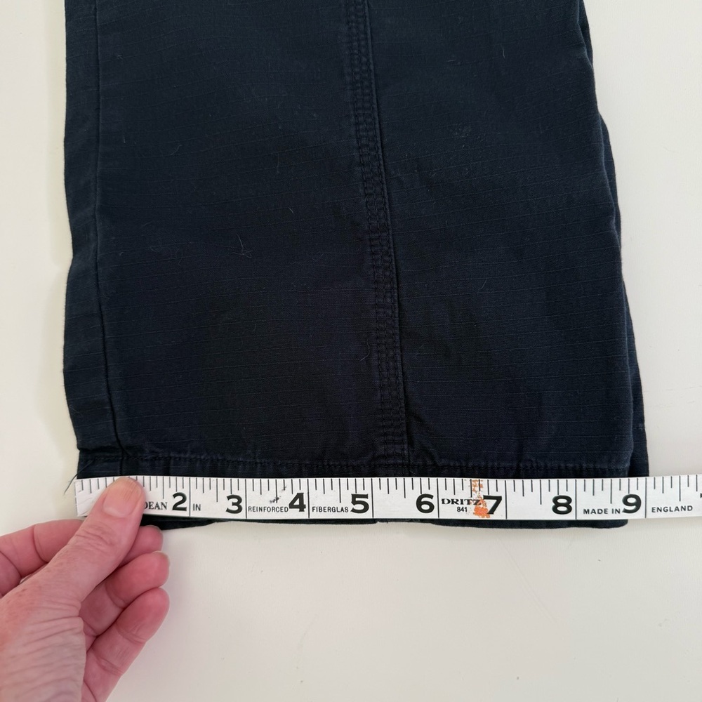 Brandy Melville Kim Cargo Pants Navy Blue Ripstop - Size Small EUC - Picture 16 of 16